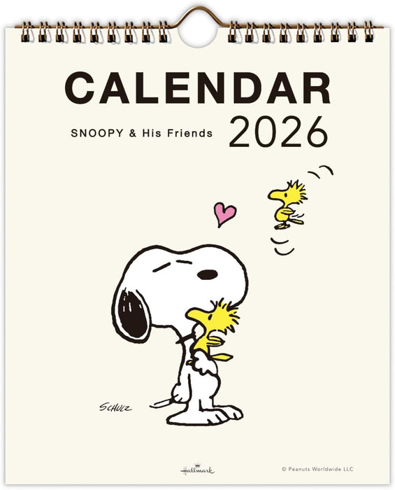 Hallmark Snoopy 2026 Wall Calendar Small Vertical Type 845438