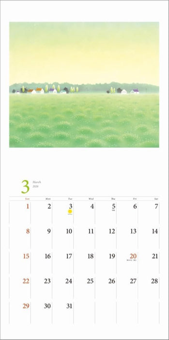 KS Hanbai Wall Calendar Ken Kuroi 2026 Calendar CL25-0497
