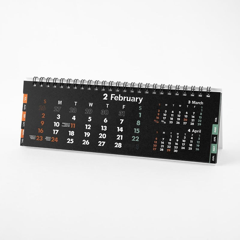 Innovator 2025 Desk Calendar Slim Blakc 31354006