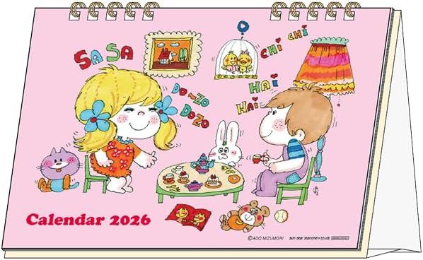 Sun-Star Stationery Ado Mizumori 2026 Desk Calendar Ado Mizumori S8521573