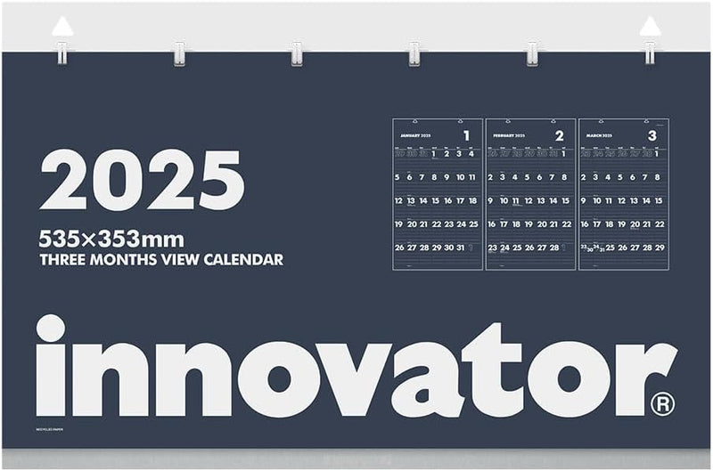 Innovator 2025 Wall Calendar 3-Month 31357006