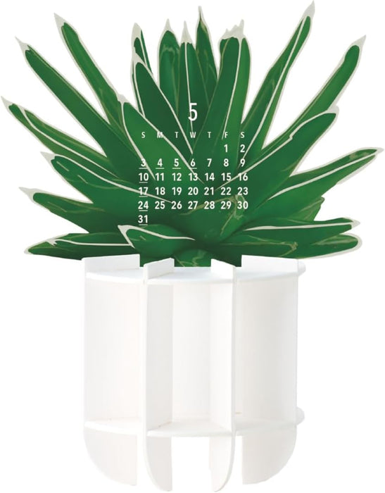 good morning 2026 desk calendar green 2401