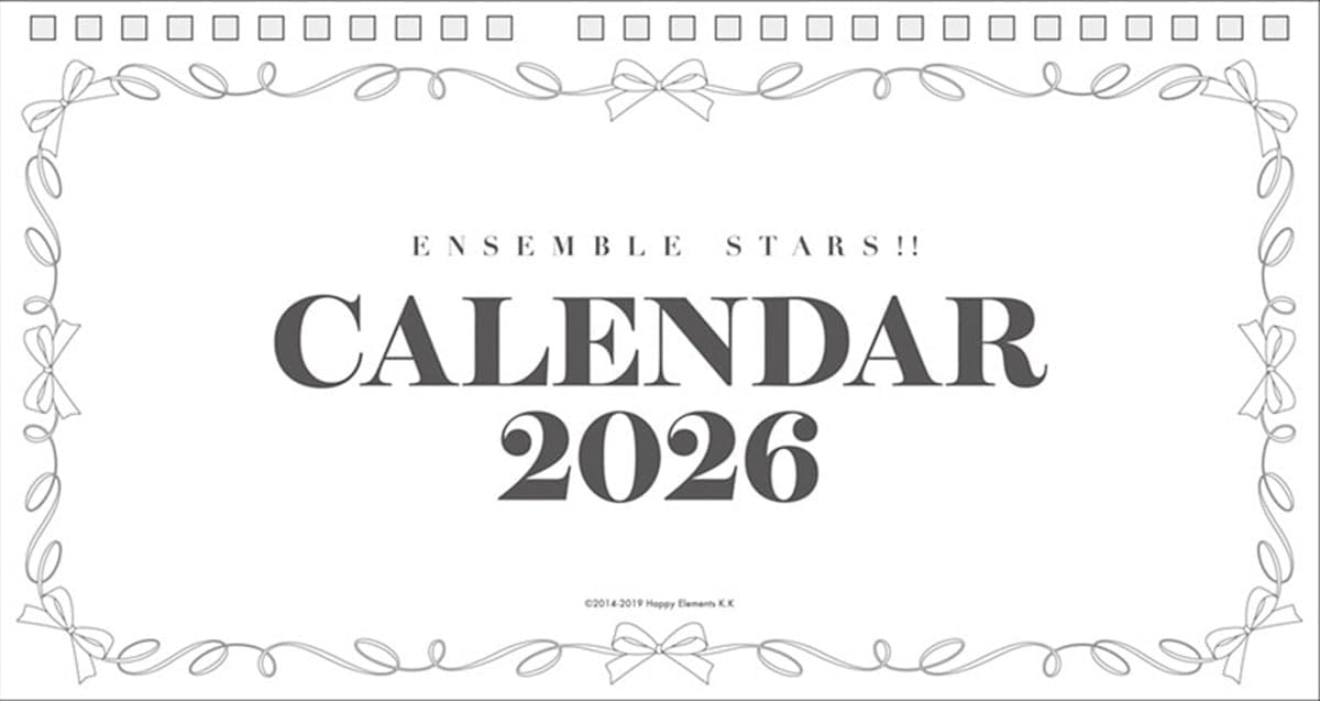 Ensky Ensemble Stars!! 2026 Desk Calendar 13 x 25cm CL-042