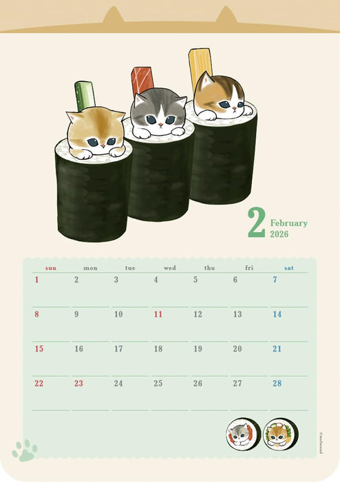 mofusand Calendar 2026