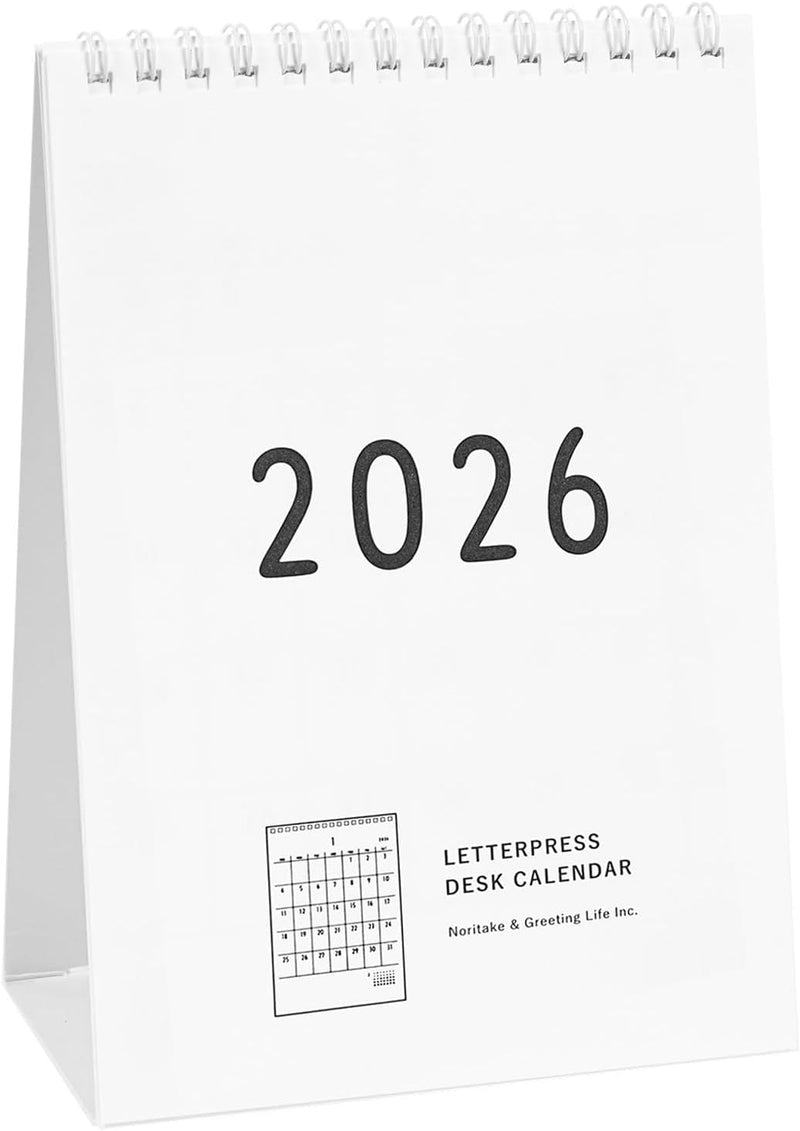 Greeting Life 2026 Desk Calendar Noritake C-1678-NT