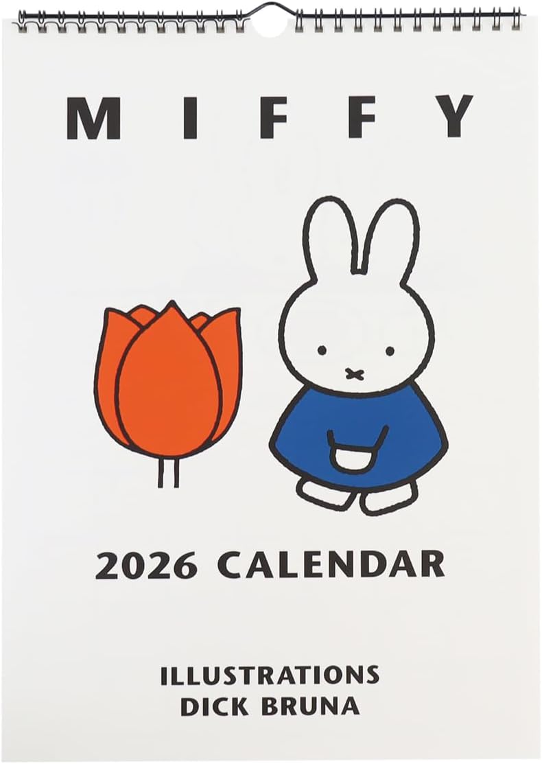 SQUARE Miffy 2026 Wall Calendar White 35BCA-8