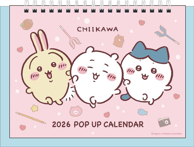Ensky Chiikawa 2026 Pop-up Desk Calendar CL-074