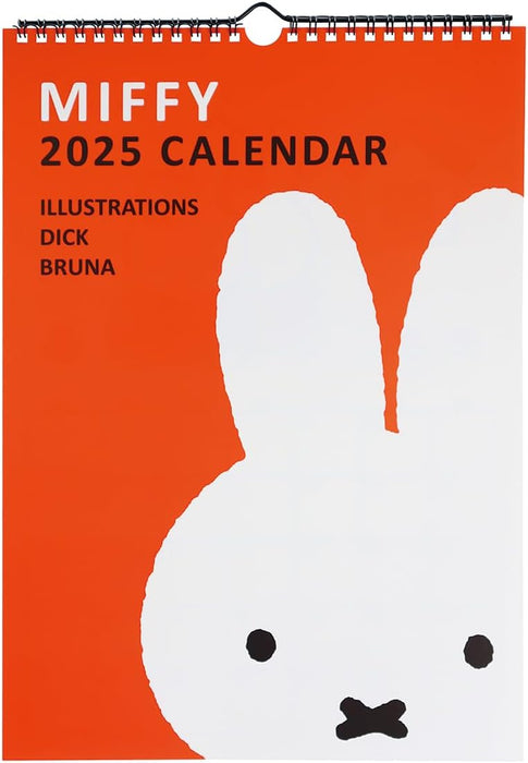 SQUARE Miffy 2025 Wall Calendar Red 40BCA-8