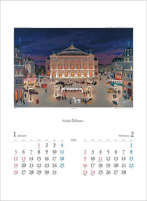 Todan 2025 Wall Calendar Michel Delacroix CL25-1090