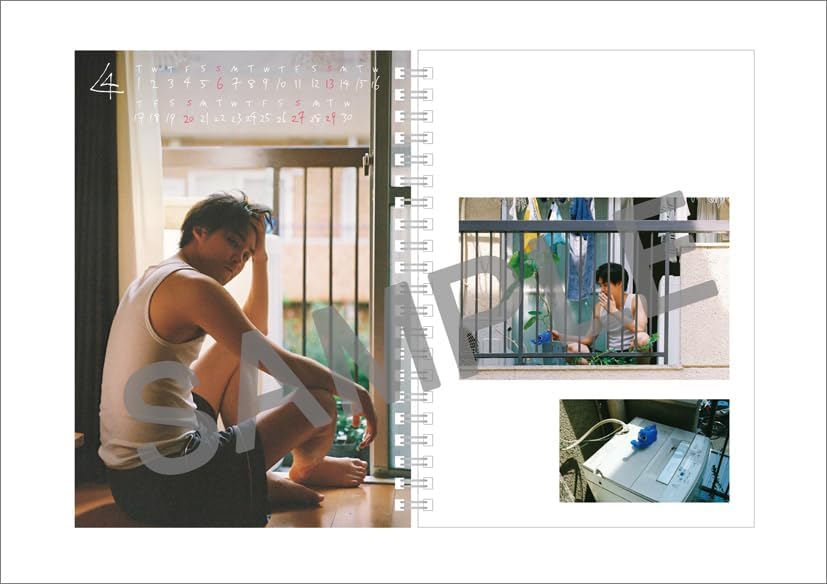 Shunya Shiraishi Calendar Book (with Paper Stand) 2025 Desk Calendar CL25-0318