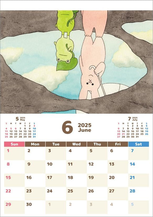 Hagoromo Sukiusagi 2025 Desk Calendar CL25-0122