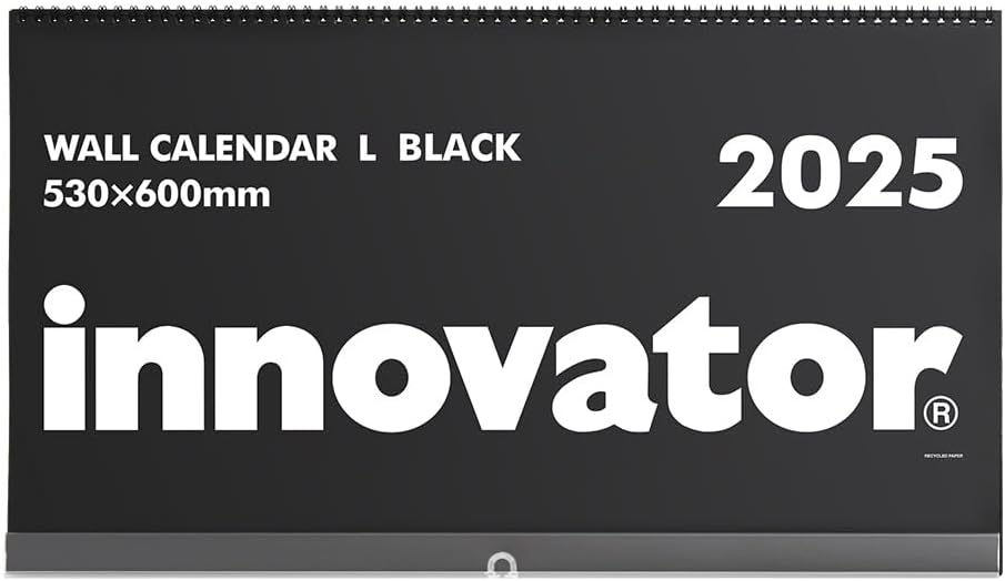 Innovator 2025 Wall Calendar L Black 31350006