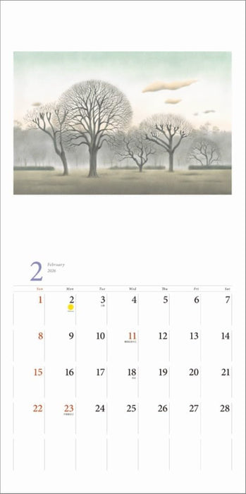 KS Hanbai Wall Calendar Ken Kuroi 2026 Calendar CL25-0497