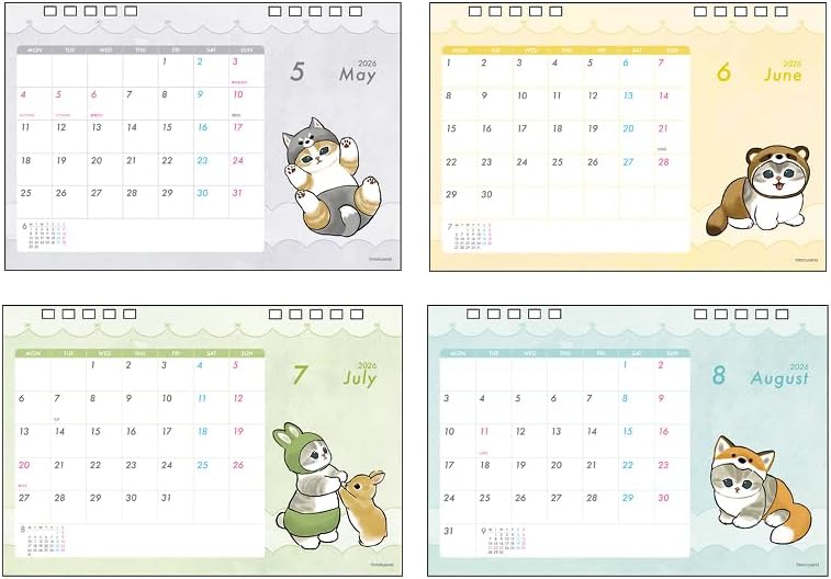 Sun-Star Stationery mofusand 2026 Desk Calendar mofusand S8521638