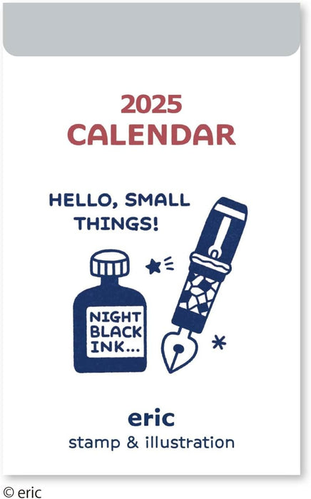 New Japan Calendar 2025 Page-A-Day Calendar eric NK4202 97x61mm