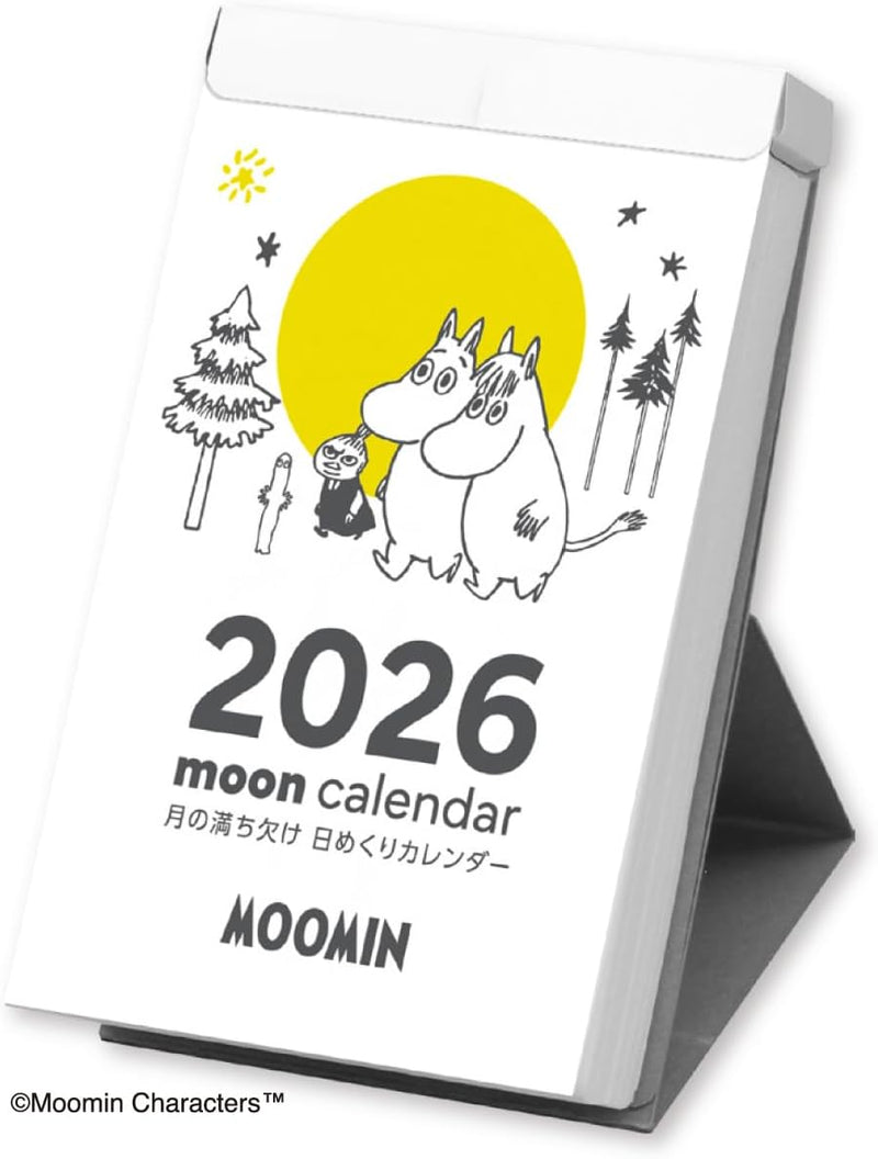 New Japan Calendar 2026 Page-A-Day Calendar Moomin Moon Calendar NK4460
