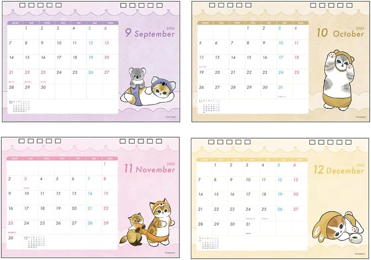 Sun-Star Stationery mofusand 2026 Desk Calendar mofusand S8521638