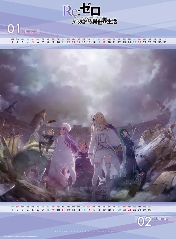 Ensky TV Anime 'Re:Zero - Starting Life in Another World' 2025 Calendar