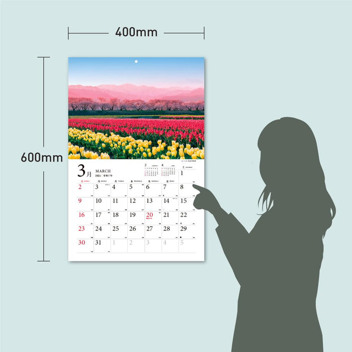 2025 Beautiful Flower Landscapes of Japan Calendar