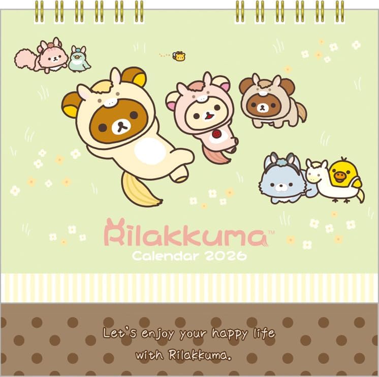 San-X Rilakkuma 2026 Desk Calendar CD40301
