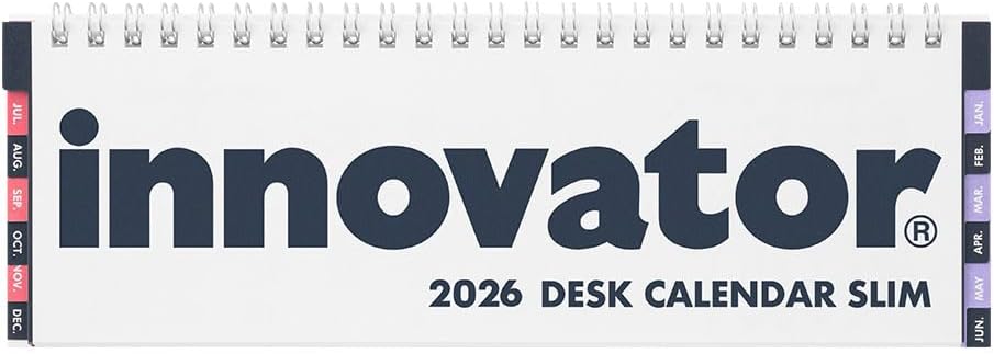 Innovator 2026 Desk Calendar Slim 31400006