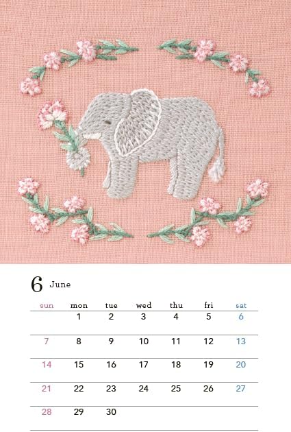 Chicchi 2026 Animal Embroidery Desk Calendar CK-M26-01