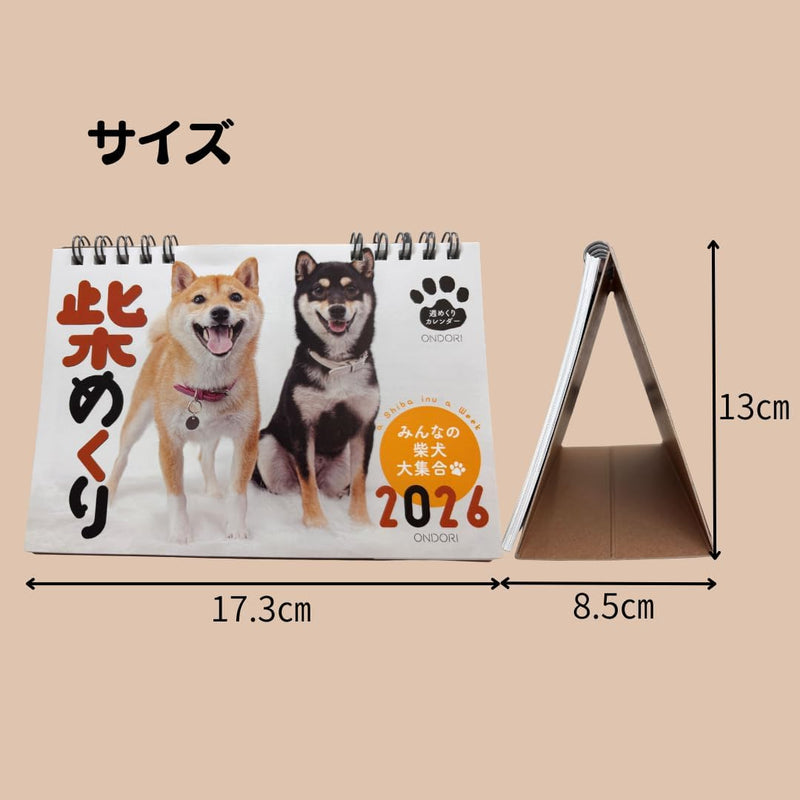 CO2 Shiba Inu 2026 Desk Calendar CK-D26-03
