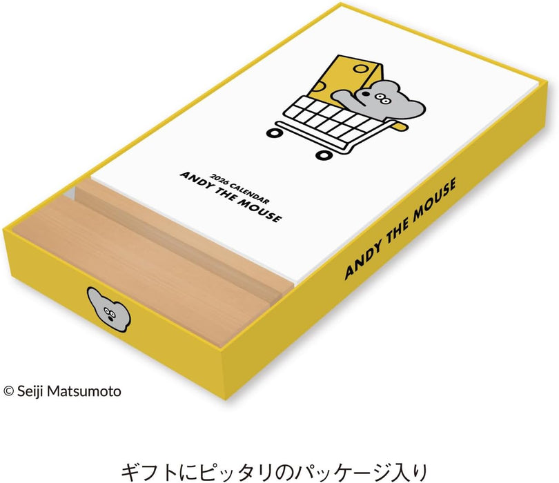 New Japan Calendar 2026 Desk Calendar Andy The Mouse Desk Calendar NK4220