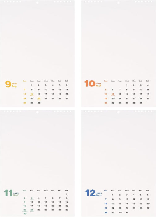 maruman Sketch Calendar 2025 Wall Calendar