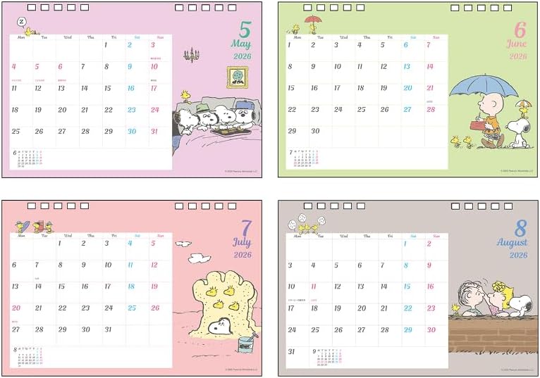Sun-Star Stationery Snoopy 2026 Desk Calendar PEANUTS Snoopy S8521565