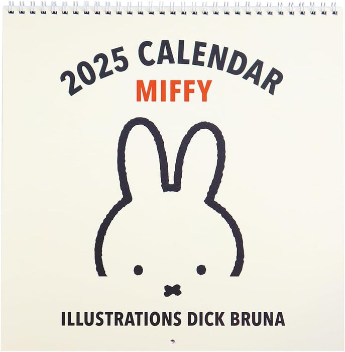 SQUARE Miffy 2025 Wall Calendar Ivory 35BCA-1