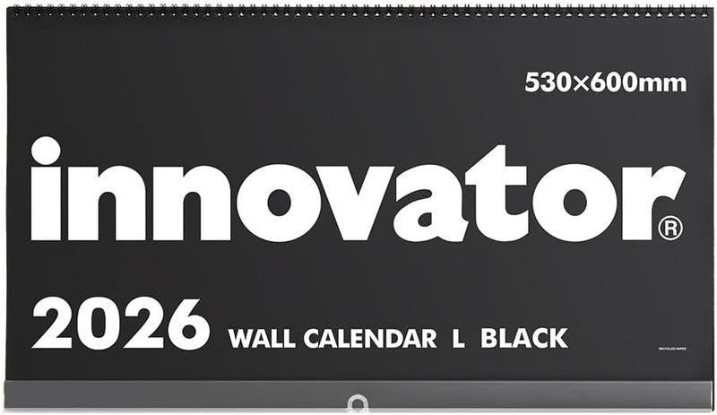 Innovator 2026 Wall Calendar L Black 31397006