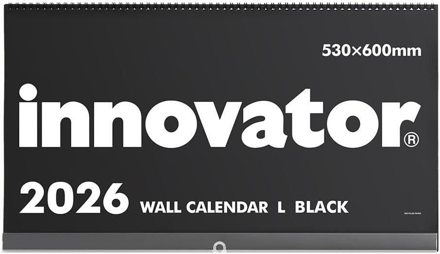 Innovator 2026 Wall Calendar L Black 31397006