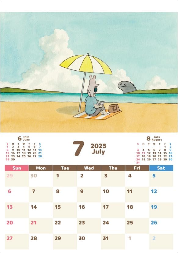 Hagoromo Sukiusagi 2025 Desk Calendar CL25-0122