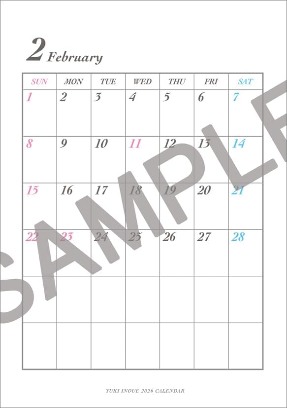 Hagoromo Yuki Inoue 2026 Desk Calendar CL26-0313