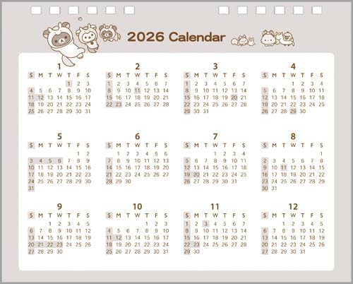 San-X Rilakkuma 2026 Desk Calendar CD40301