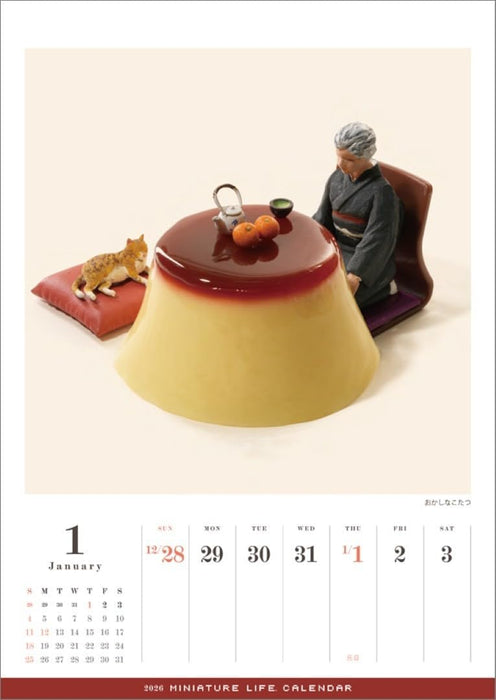 Hagoromo MINIATURE LIFE CALENDAR 2026 CL25-0466