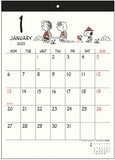 Sun-Star Stationery Snoopy 2025 Wall Calendar Simple S8520771