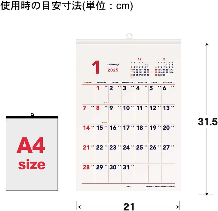 JAL 'FLEET' (Desk Size) 2025 Desk Calendar CL25-1136