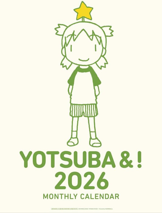 Hagoromo Yotsuba&! 2026 Wall Calendar CL25-0090