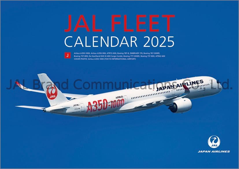 JAL 'FLEET' (Normal Size) 2025 Wall Calendar CL25-1135