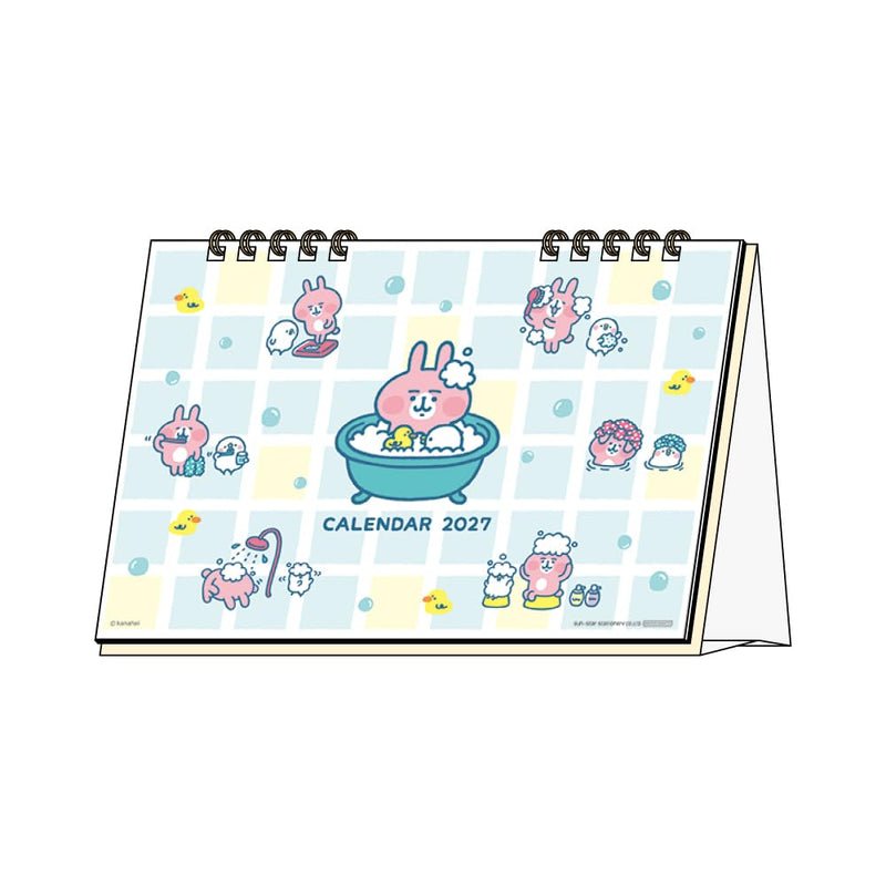 Sun-Star Stationery Kanahei 2027 Desk Calendar Pike & Usagi S8522065