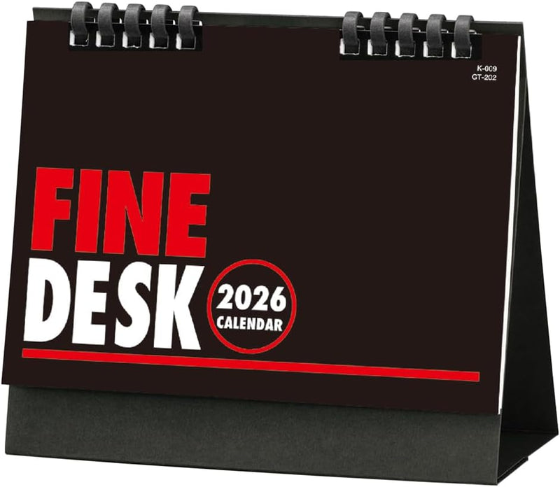 King Corporation 2026 Desk Calendar Fine Desk 160 x 180mm KC10004