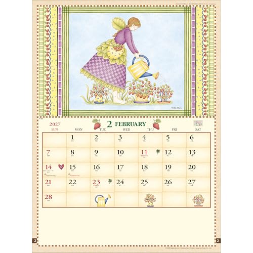 Todan 2027 Wall Calendar Debbie Mumm (American Country) 53.5 x 38cm TD-869