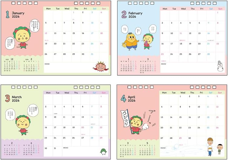 Sun-Star Stationery Coji-Coji 2026 Desk Calendar Sakura Momoko Theater Coji-Coji S8521646