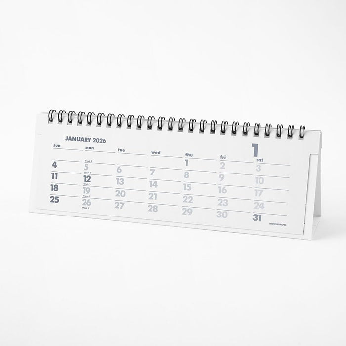 Innovator 2026 Desk Calendar Slim Black 31401006