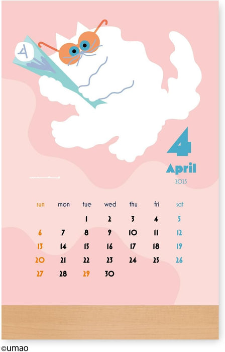 New Japan Calendar 2025 Desk Calendar umao NK4114