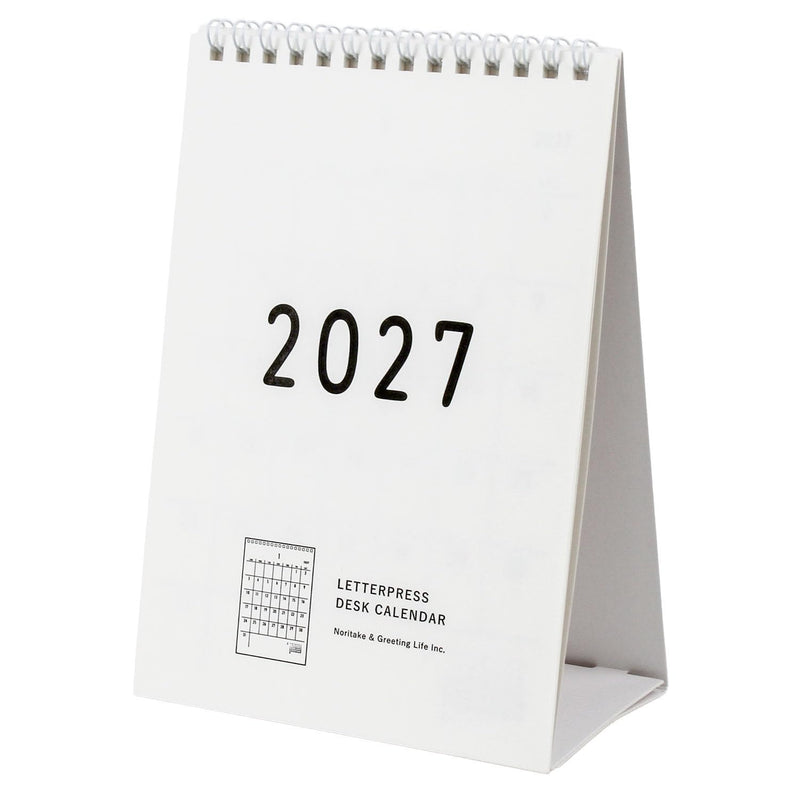 New Japan Calendar 2027 Desk Calendar Minnade Bousai NK566
