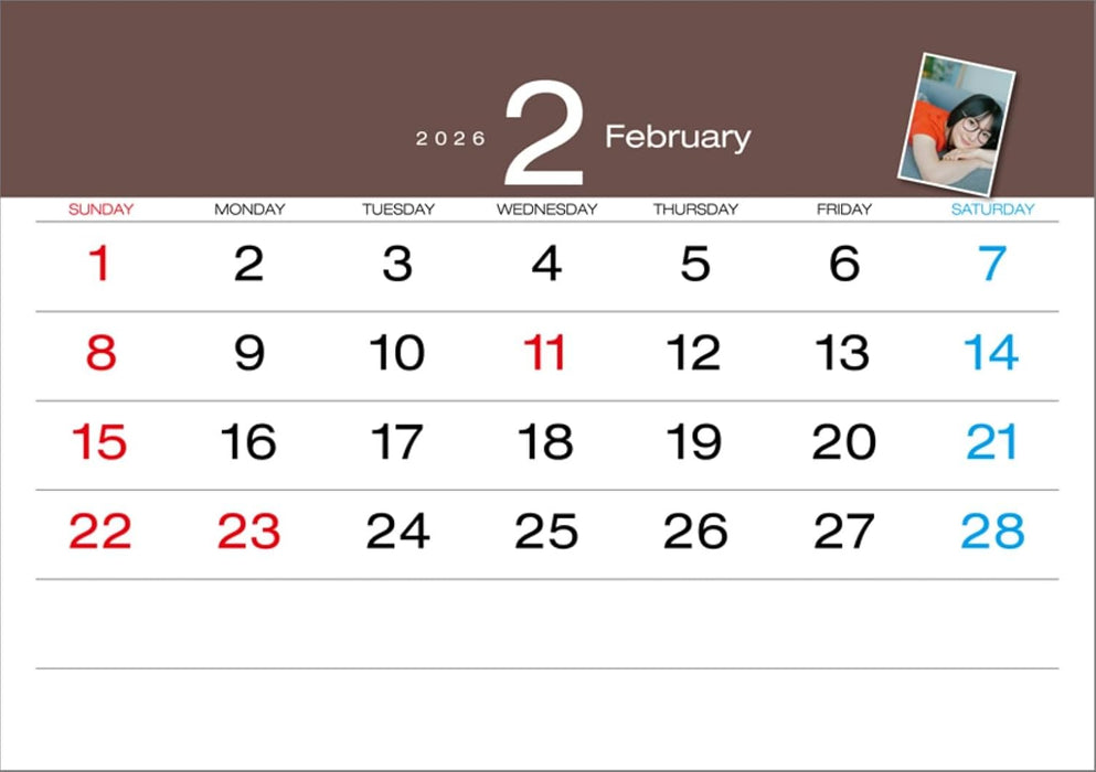 Hagoromo Wakana Maruoka 2026 Desk Calendar CL26-0208