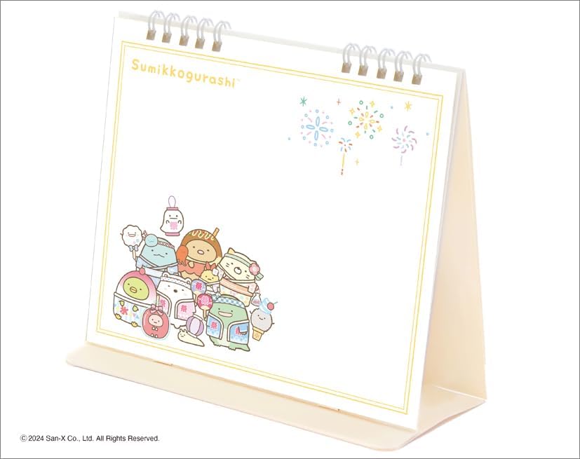 Todan 2025 Desk Whiteboard Calendar (Sumikko Gurashi) CL25-1119